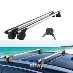 Roof Racks Cross Bars For Renault Clio 4 Sport 2013-2019 Lockable 2 Pcs Grey