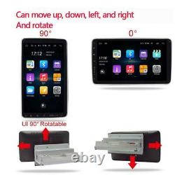 Rotatable 10in 1Din Car Stereo Radio MP5 Player Bluetooth GPS WIFI FM + Camera