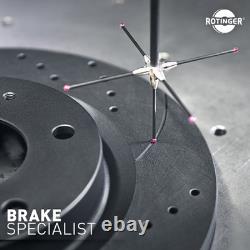 Rotinger Sport Brake Disc Set Front For Kubistar 19 Clio Kangoo Graphite T9