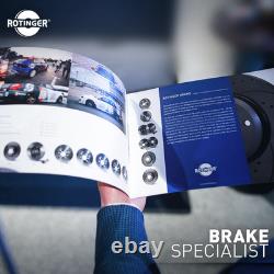 Rotinger Sport Brake Disc Set Front For Kubistar 19 Clio Kangoo Graphite T9