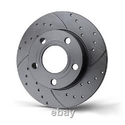 Rotinger Sport Brake Discs Set Front Axle Compatible With for Nissan Kubistar