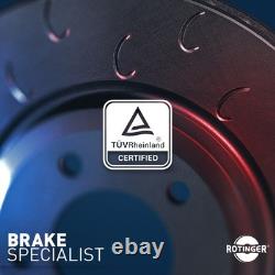 Rotinger Sport Brake Discs Set Front For Kubistar 19 Clio Kangoo Graphite T6