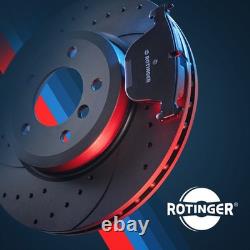 Rotinger Sport Brake Discs Set Front For Kubistar 19 Clio Kangoo Graphite T6