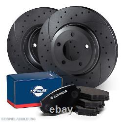 Rotinger sport brake discs + front pads for Dacia Lodgy Renault Clio V