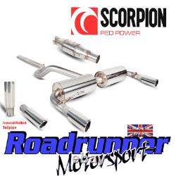 Scorpion Clio 197 Exhaust System Cat Back Non-Res With Sports Cat Inward Rolled