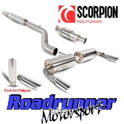 Scorpion Clio 197 Exhaust System Cat Back Resonated With Sports Cat Slash Cut T