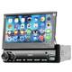 Single 1 DIN 7in Flip Out Touch Screen Car Stereo Radio Bluetooth MP5 Player