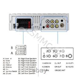 Single 1 DIN 7in Flip Out Touch Screen Car Stereo Radio Bluetooth MP5 Player