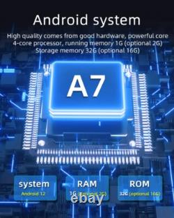 Single 1 Din Car Stereo Radio Android 12 GPS Navi WiFi Bluetooth FM Video Player