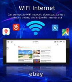 Single 1 Din Car Stereo Radio Android 12 GPS Navi WiFi Bluetooth FM Video Player