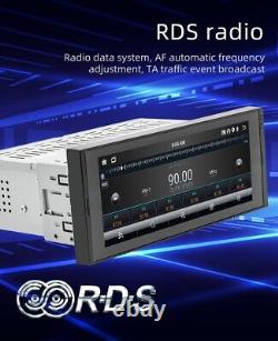 Single 1 Din Car Stereo Radio Android 12 GPS Navi WiFi Bluetooth FM Video Player