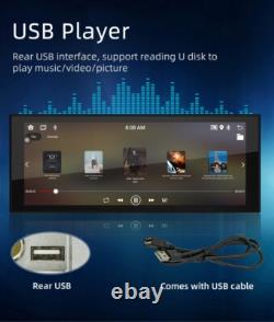 Single 1 Din Car Stereo Radio Android 12 GPS Navi WiFi Bluetooth FM Video Player