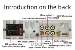 Single 1 Din Car Stereo Radio Android 12 GPS Navi WiFi Bluetooth FM Video Player