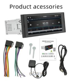 Single 1 Din Car Stereo Radio Android 12 GPS Navi WiFi Bluetooth FM Video Player