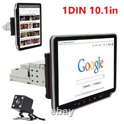 Single 1DIN 10.1in Touch Screen Car Stereo Radio MP5 Player BT FM GPS WIFI +Cam