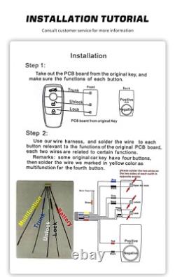 Smart Key Vehicle Remote LCD Touch Screen Protective Film For One-button Start