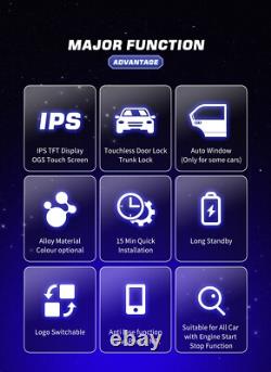 Smart Key Vehicle Remote LCD Touch Screen Protective Film For One-button Start