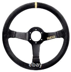 Sparco R345 Suede Steering Wheel 350mm & Hub fits CLIO MK3 RS SPORT 2008