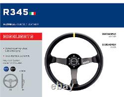 Sparco R345 Suede Steering Wheel 350mm & Hub fits CLIO MK3 RS SPORT 2008