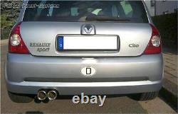 Sport Exhaust Renault Clio 2 Type B 2.0l 16V 2x80 Round With ABS