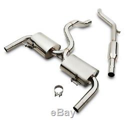Stainless Cat Back Sport Exhaust System For Renault Clio Mk3 2.0 16v Sport 09-13