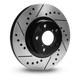 Tarox Sport Japan Frt Solid Brake Disc for Renault Clio Mk2 1.9 Diesel (Non ABS)