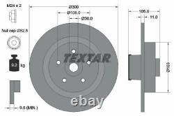 Textar Rear Brake Disc Set Genuine OE Quality 92252903