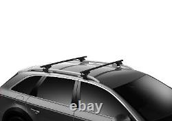 Thule roof rack raised rail Evo SquareBar Evo black for Renault Clio station wagon