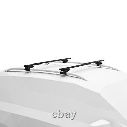 Thule roof rack raised rail Evo SquareBar Evo black for Renault Clio station wagon