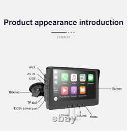 Touch Screen 7in Car Monitor Android Auto Carplay Radio Bluetooth Player WiFi FM