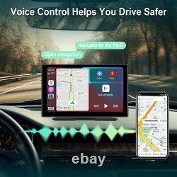 Touch Screen Car Stereo Player BT FM Transmitter For IOS CarPlay/Android Auto