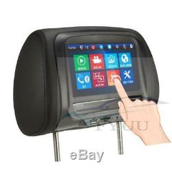 UK 7 Touchscreen Car Headrest Monitor Back Seat MP5 Monitors with USB SD IR FM BT