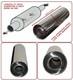UNIVERSAL T304 STAINLESS STEEL EXHAUST PERFORMANCE SILENCER 17x5x 64MM- RNT1