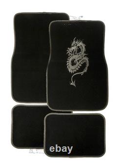 Universal Non-slip Full Carpet Grey Scorpion Floor Car Mats 4PCE All Models