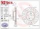 X2 Pcs Front Brake Disc Rotos X2 Pcs Set 09.8904.1x Brembo I