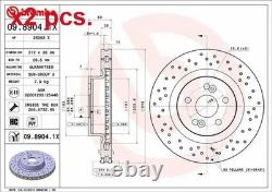 X2 Pcs Front Brake Disc Rotos X2 Pcs Set 09.8904.1x Brembo I