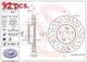 X2 Pcs Front Brake Disc Rotos X2 Pcs Set 09.8904.1x Brembo I