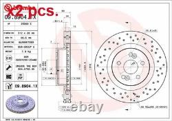 X2 Pcs Front Brake Disc Rotos X2 Pcs Set 09.8904.1x Brembo I