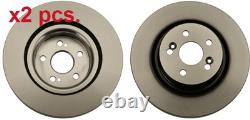 X2 Pcs Front Brake Disc Rotos X2 Pcs Set Df6117s Trw I