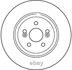 X2 Pcs Front Brake Disc Rotos X2 Pcs Set Df6117s Trw I