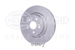 X2 Pcs Front Brake Disc Set Left & Right 8dd 355 128-861 Hella I