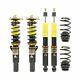 Yellow Speed Dynamic Pro Sport Coilovers For Renault Clio Rs 200 Mk3 Fl 10-12